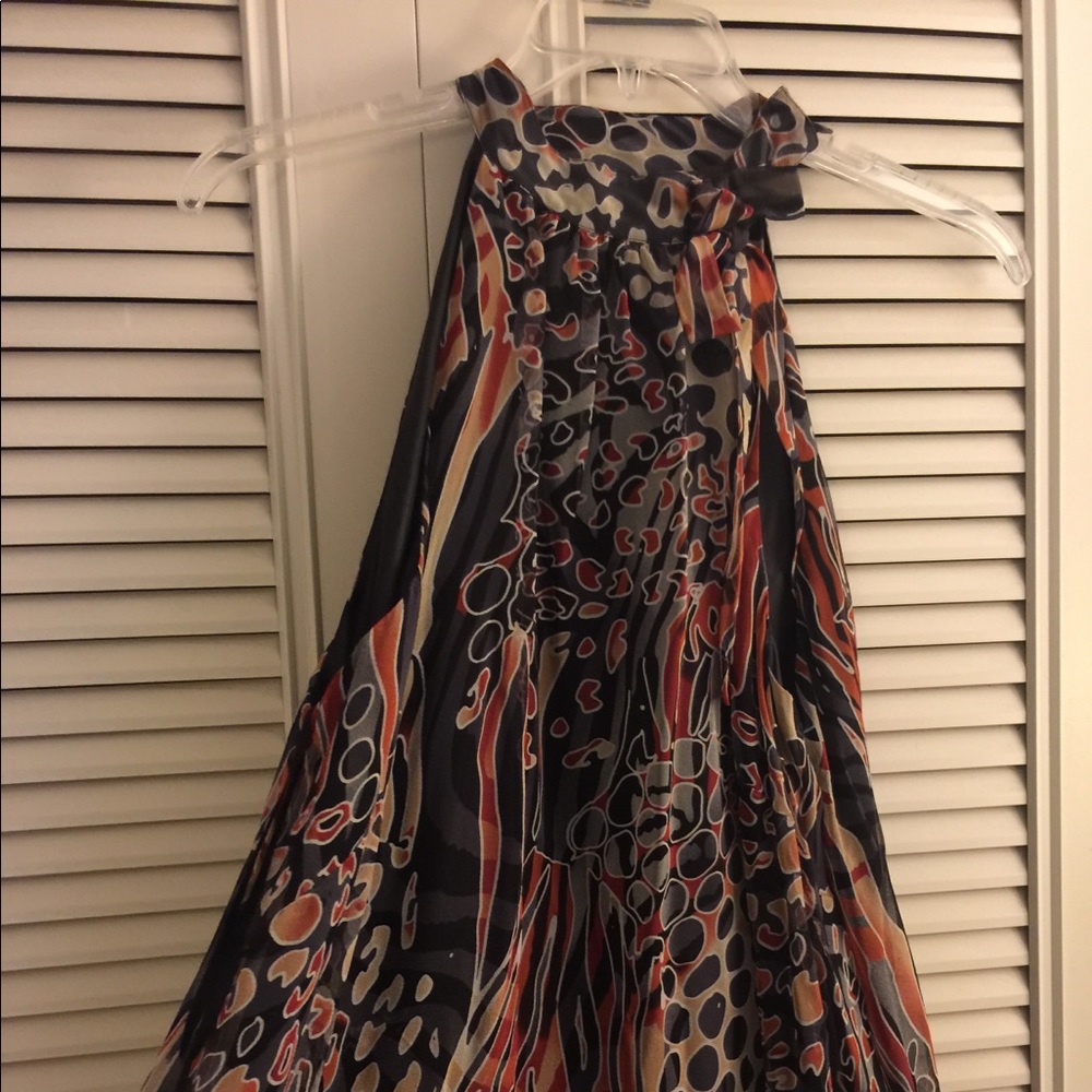 Sleeveless silk blouse tunic style